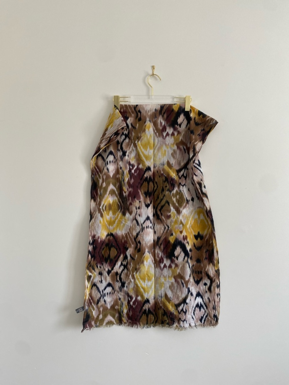 Roots | Abstract Ikat Cotton Scarf | O/S - Picture 6 of 9